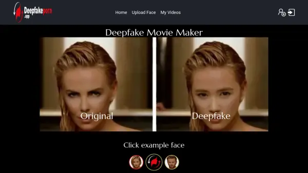Deepfakeporn.app screenshot