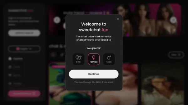 Sweetchat.fun screenshot